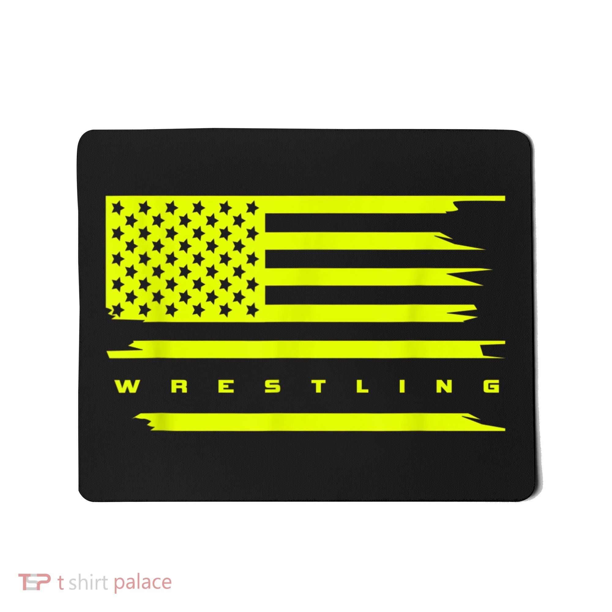 American Flag Wrestling Apparel Wrestling Mousepad