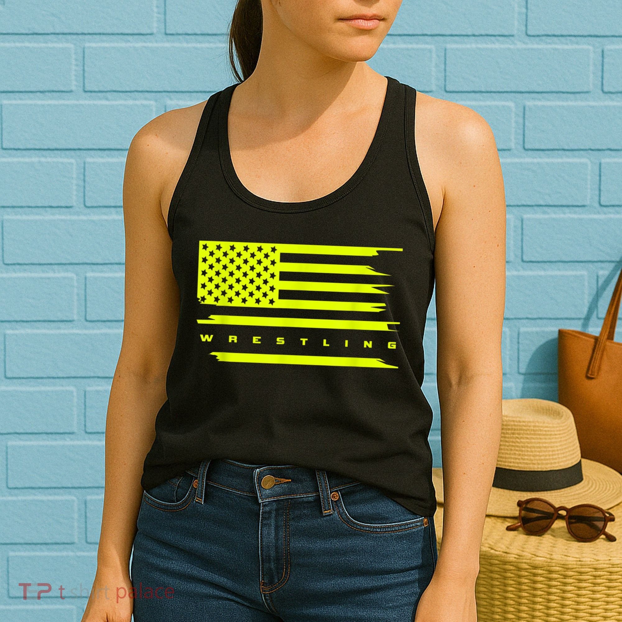 American Flag Wrestling Apparel Wrestling Women's Tank Top