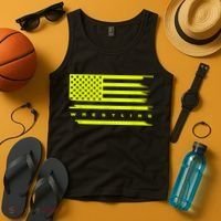 American Flag Wrestling Apparel Wrestling Tank Top thumb 4