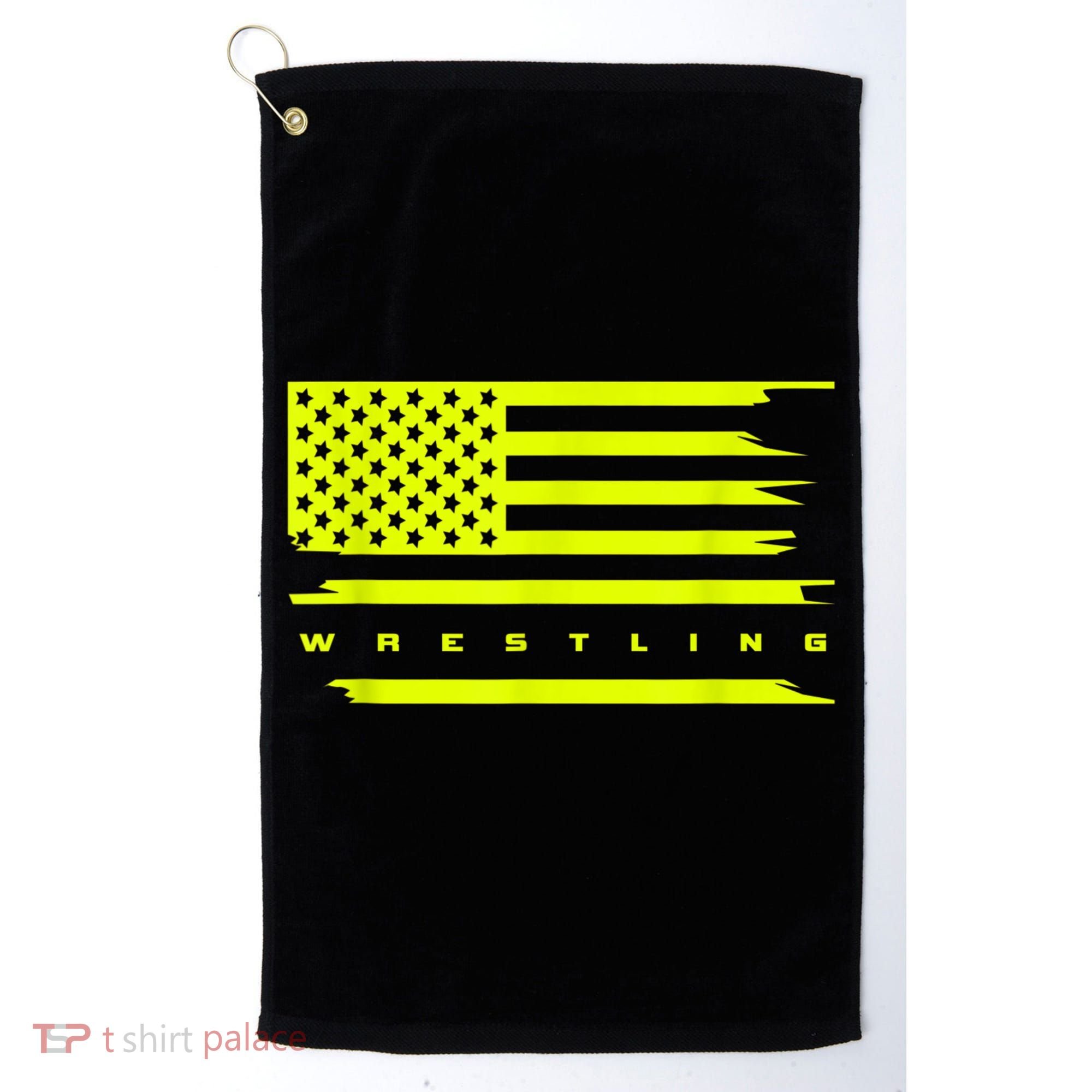 American Flag Wrestling Apparel Wrestling Golf Towel