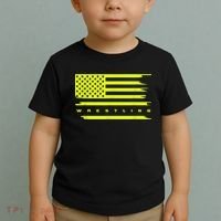 American Flag Wrestling Apparel Wrestling Toddler T-Shirt thumb 2