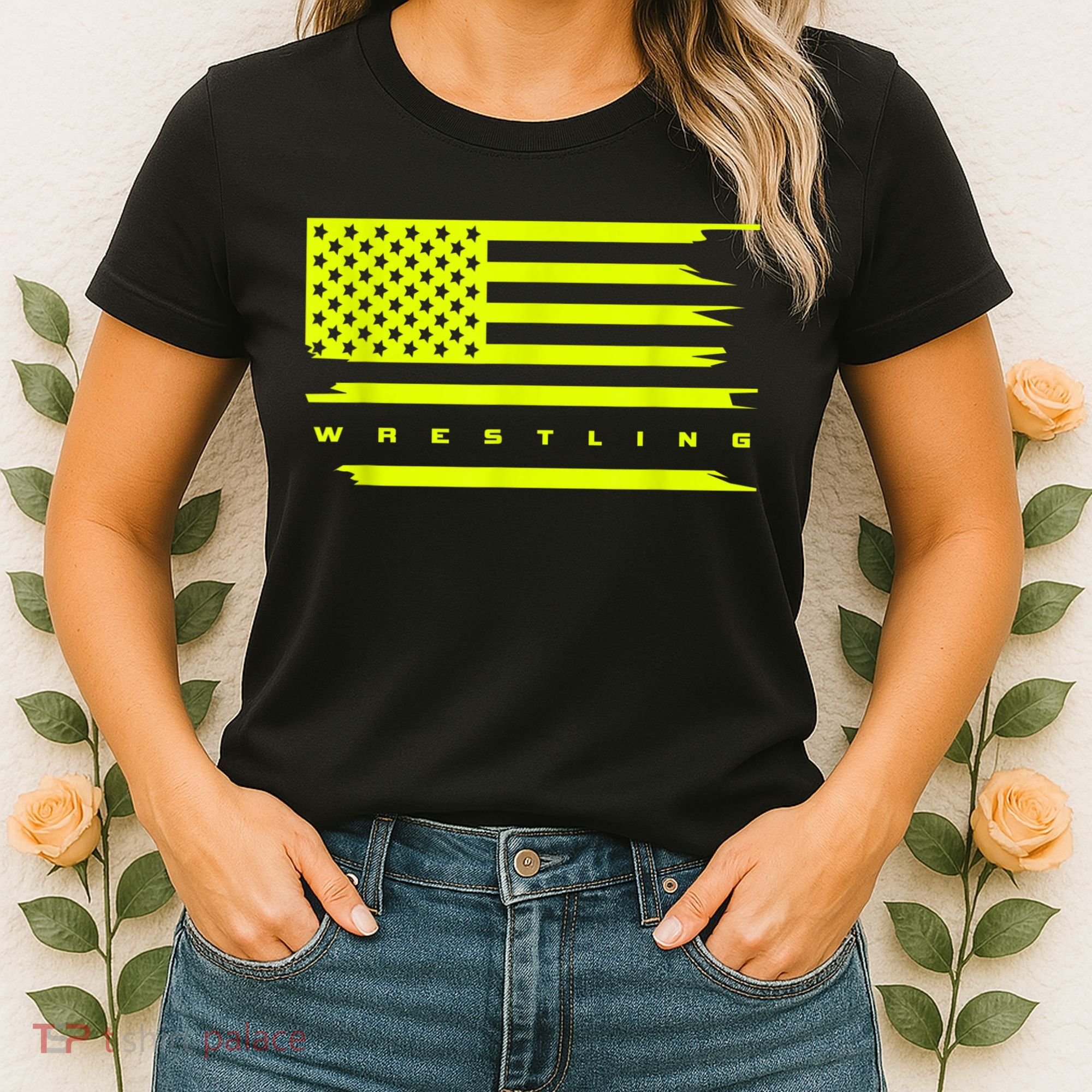 American Flag Wrestling Apparel Wrestling Women's T-Shirt