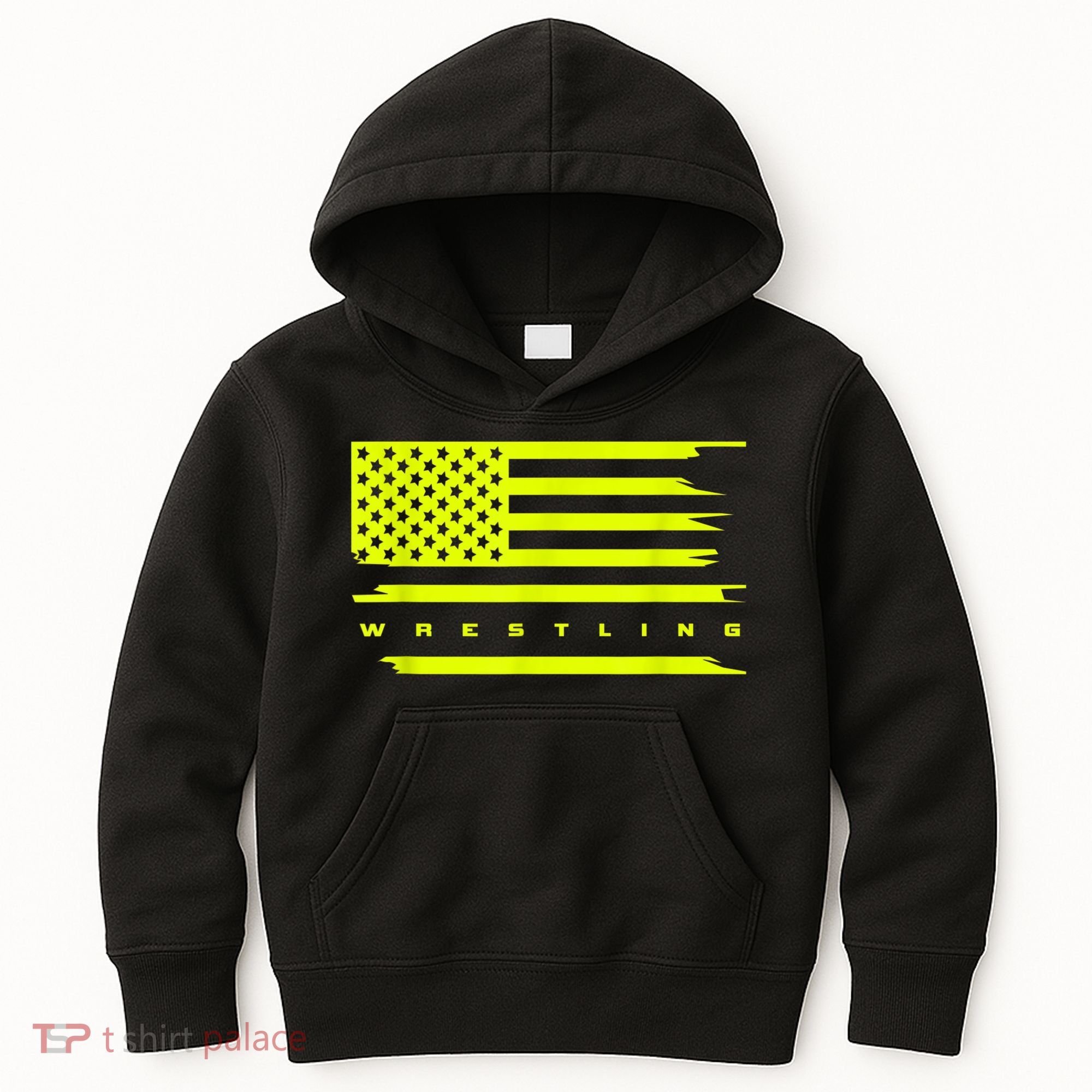 American Flag Wrestling Apparel Wrestling Kids Hoodie