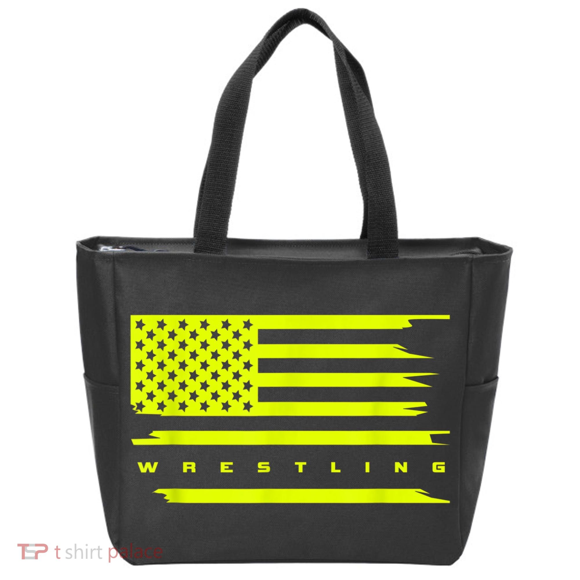 American Flag Wrestling Apparel Wrestling Tote Bag