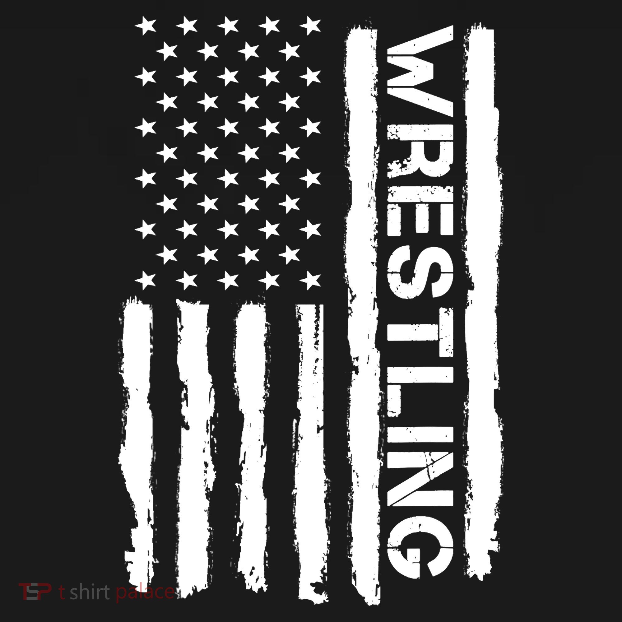 American Flag Wrestling Lovers Sport Fans Ornament