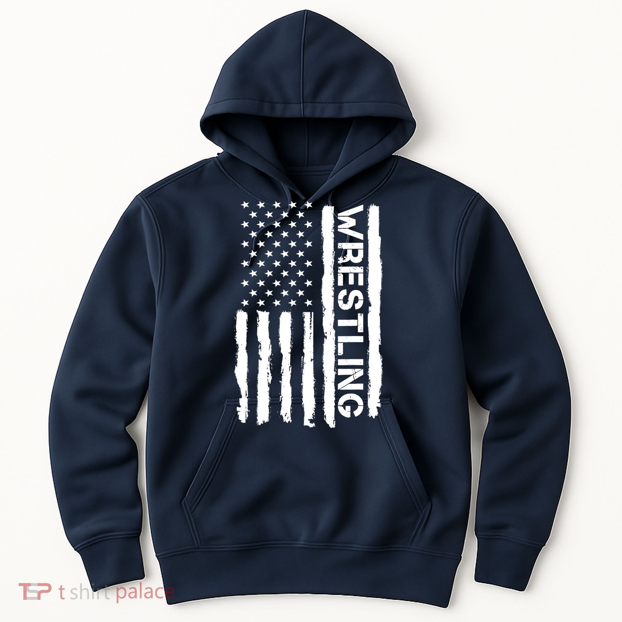 American Flag Wrestling Lovers Sport Fans Hoodie