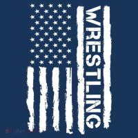 American Flag Wrestling Lovers Sport Fans Mousepad thumb 1