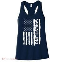 American Flag Wrestling Lovers Sport Fans Women's Tank Top thumb 0
