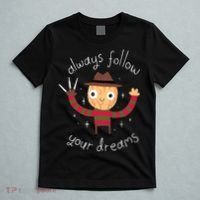 Always Follow Your Dreams Horror Character Halloween Costume T-Shirt thumb 5