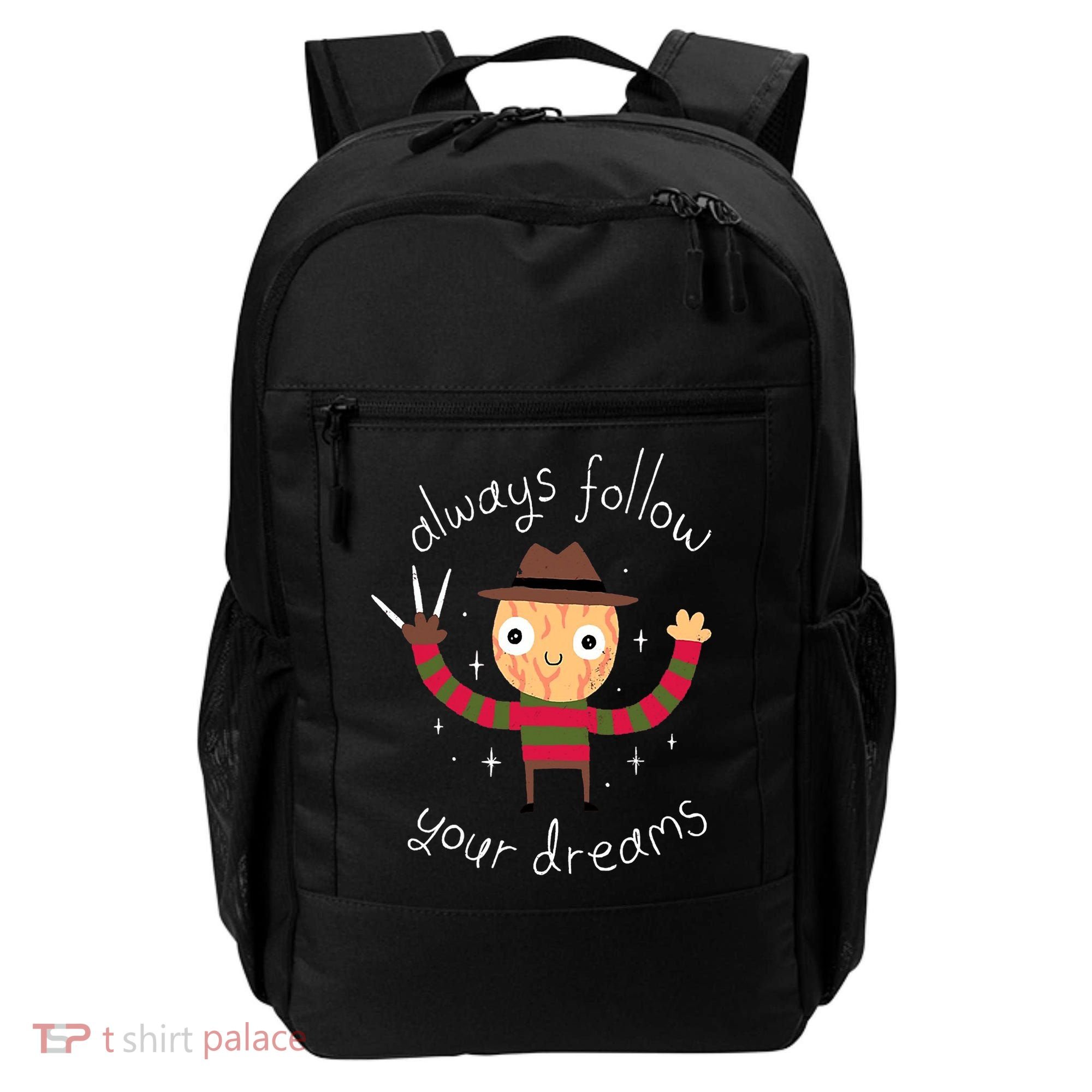 Always Follow Your Dreams Horror Character Halloween Costume Backpack