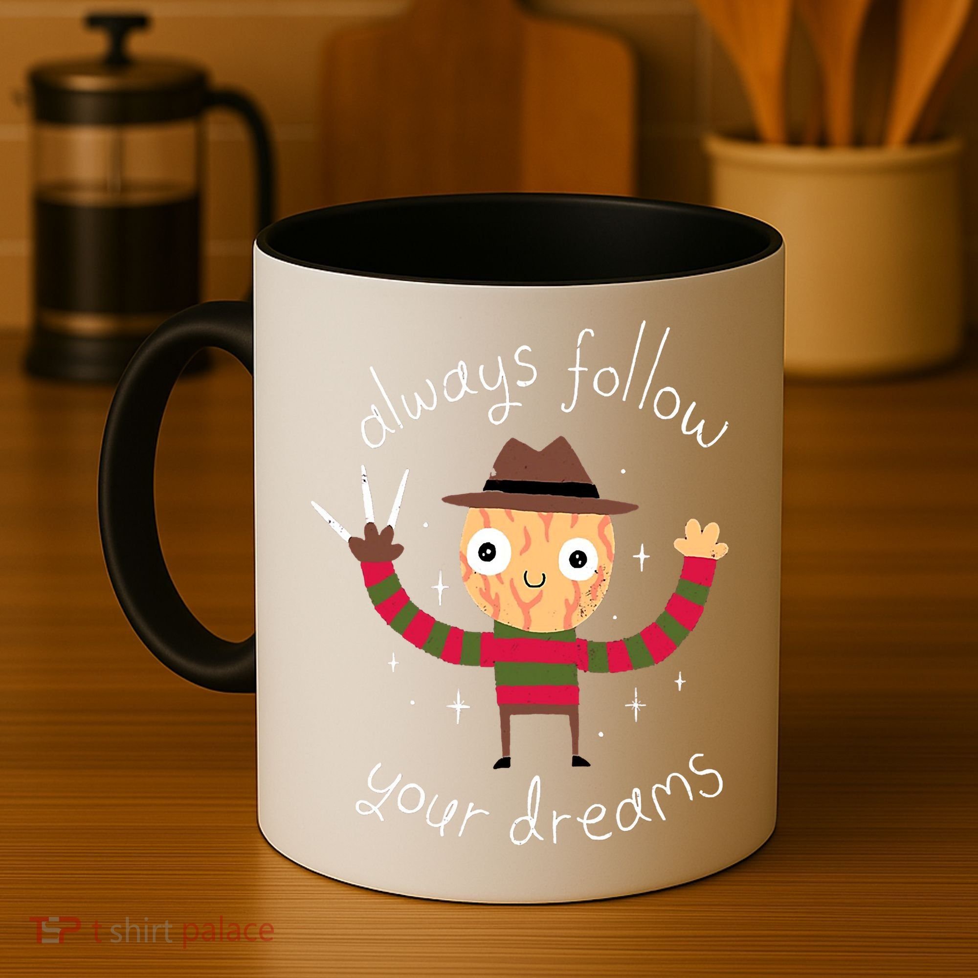 Always Follow Your Dreams Horror Character Halloween Costume Coffee Mug