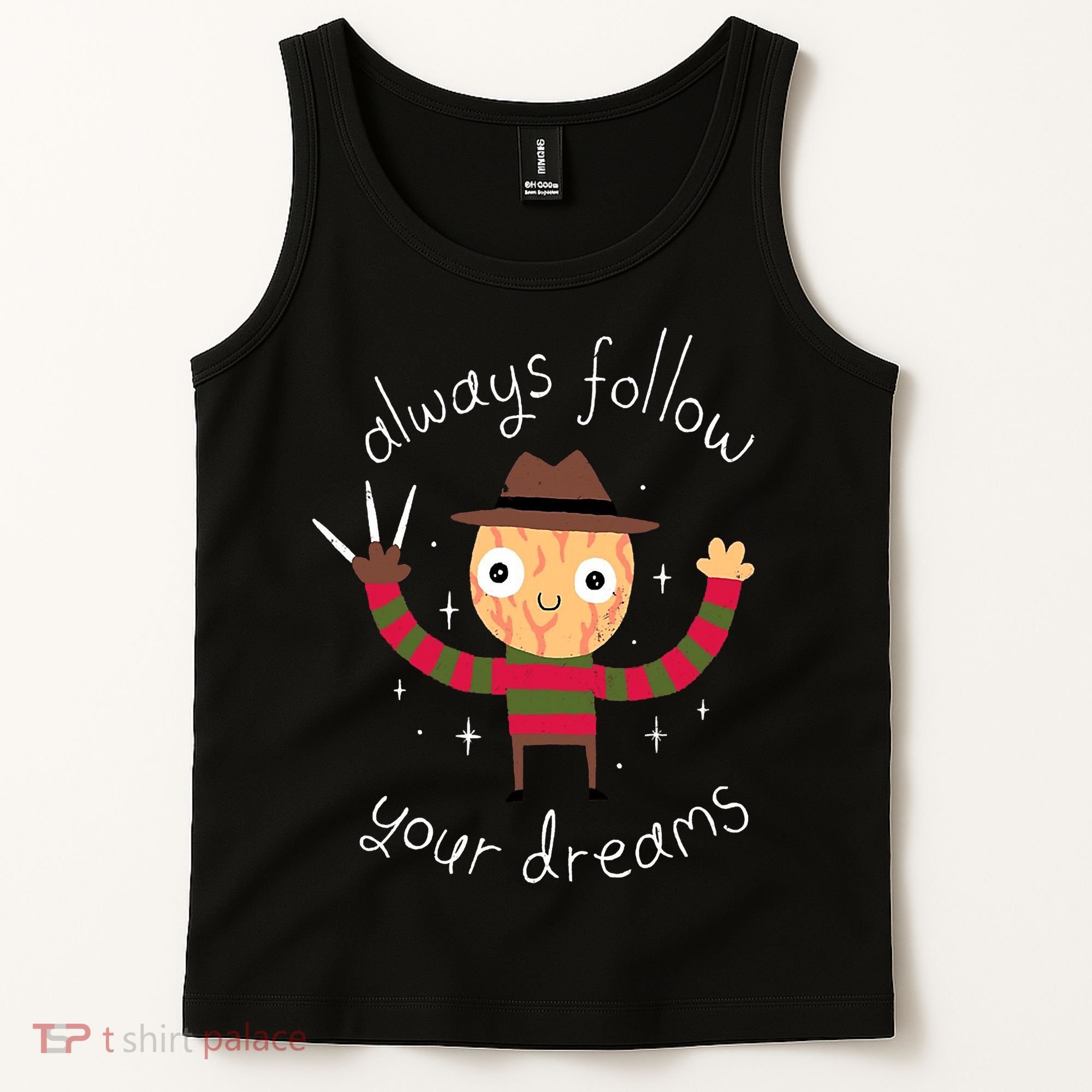 Always Follow Your Dreams Horror Character Halloween Costume Tank Top
