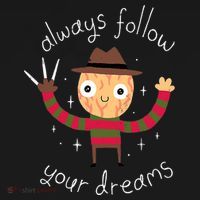 Always Follow Your Dreams Horror Character Halloween Costume Kids Sweatshirt thumb 2