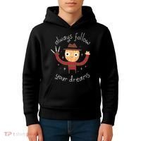 Always Follow Your Dreams Horror Character Halloween Costume Kids Hoodie thumb 4