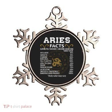 Aries Facts Zodiac Sign Ornament