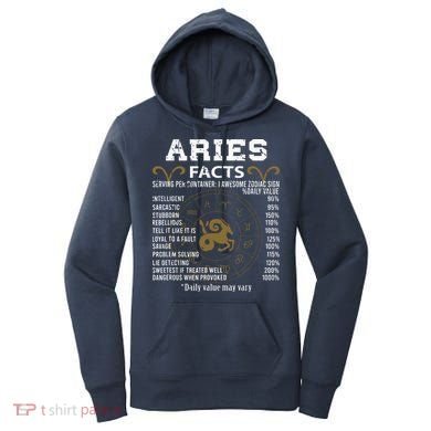 Aries Facts Zodiac Sign Women's Hoodie