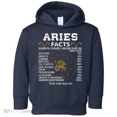 Aries Facts Zodiac Sign Toddler Hoodie