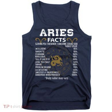 Aries Facts Zodiac Sign Tank Top