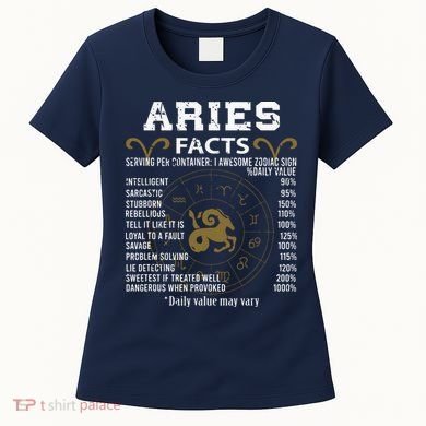 Aries Facts Zodiac Sign Women's T-Shirt