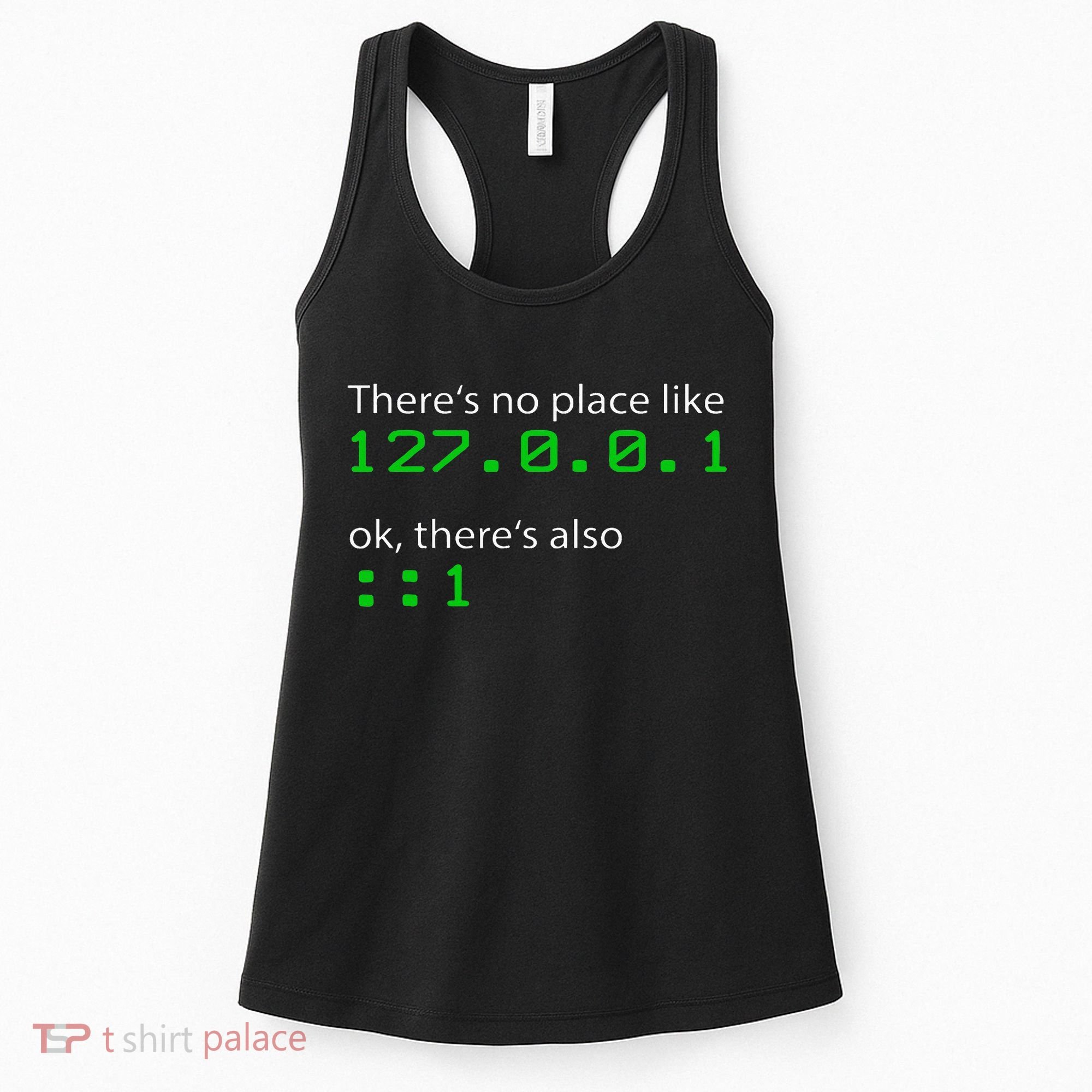 Admin Geek 127.0.0.1 1 There Is No Place Like Home Women's Tank Top