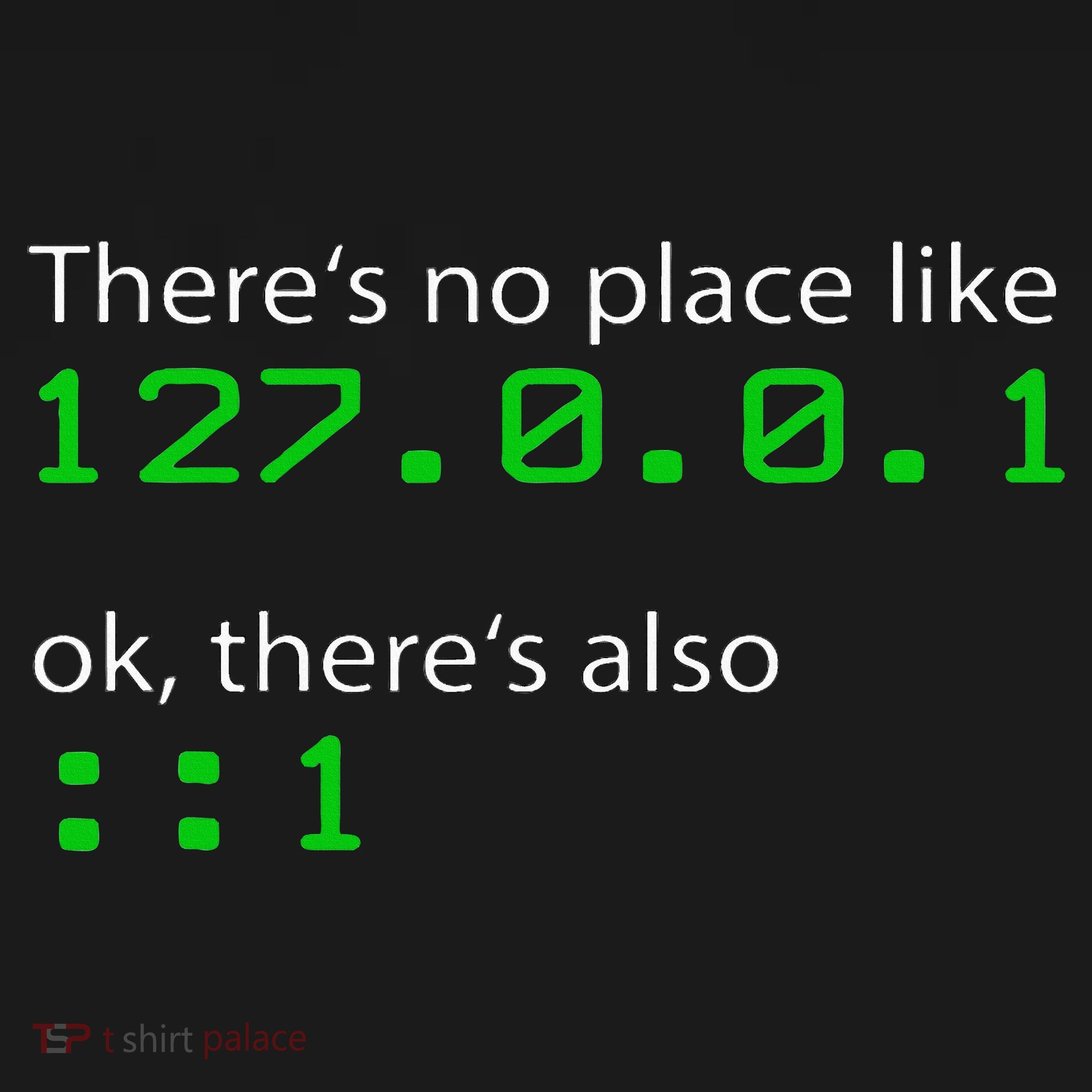 Admin Geek 127.0.0.1 1 There Is No Place Like Home Women's Tank Top