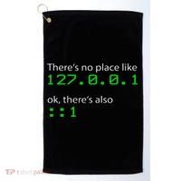 Admin Geek 127.0.0.1 1 There Is No Place Like Home Golf Towel thumb 0