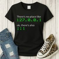 Admin Geek 127.0.0.1 1 There Is No Place Like Home Women's T-Shirt thumb 3