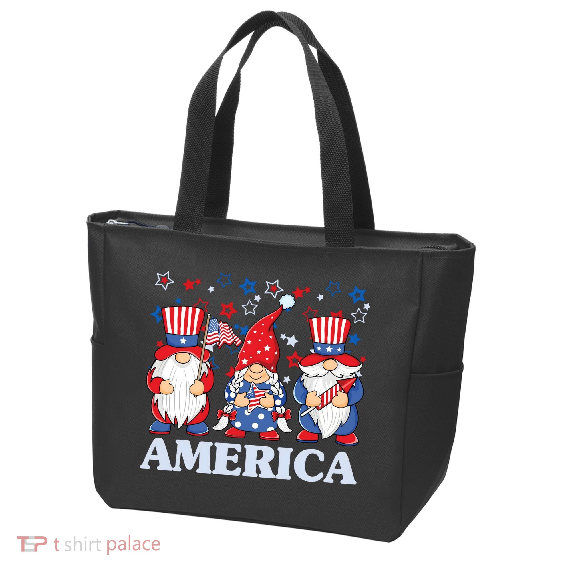America Gnome 4th Of July Celebration Tote Bag