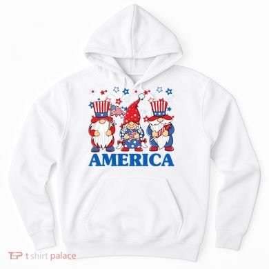 America Gnome 4th Of July Celebration Hoodie
