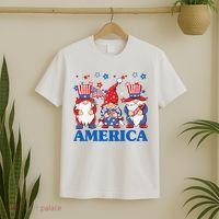 America Gnome 4th Of July Celebration T-Shirt thumb 2