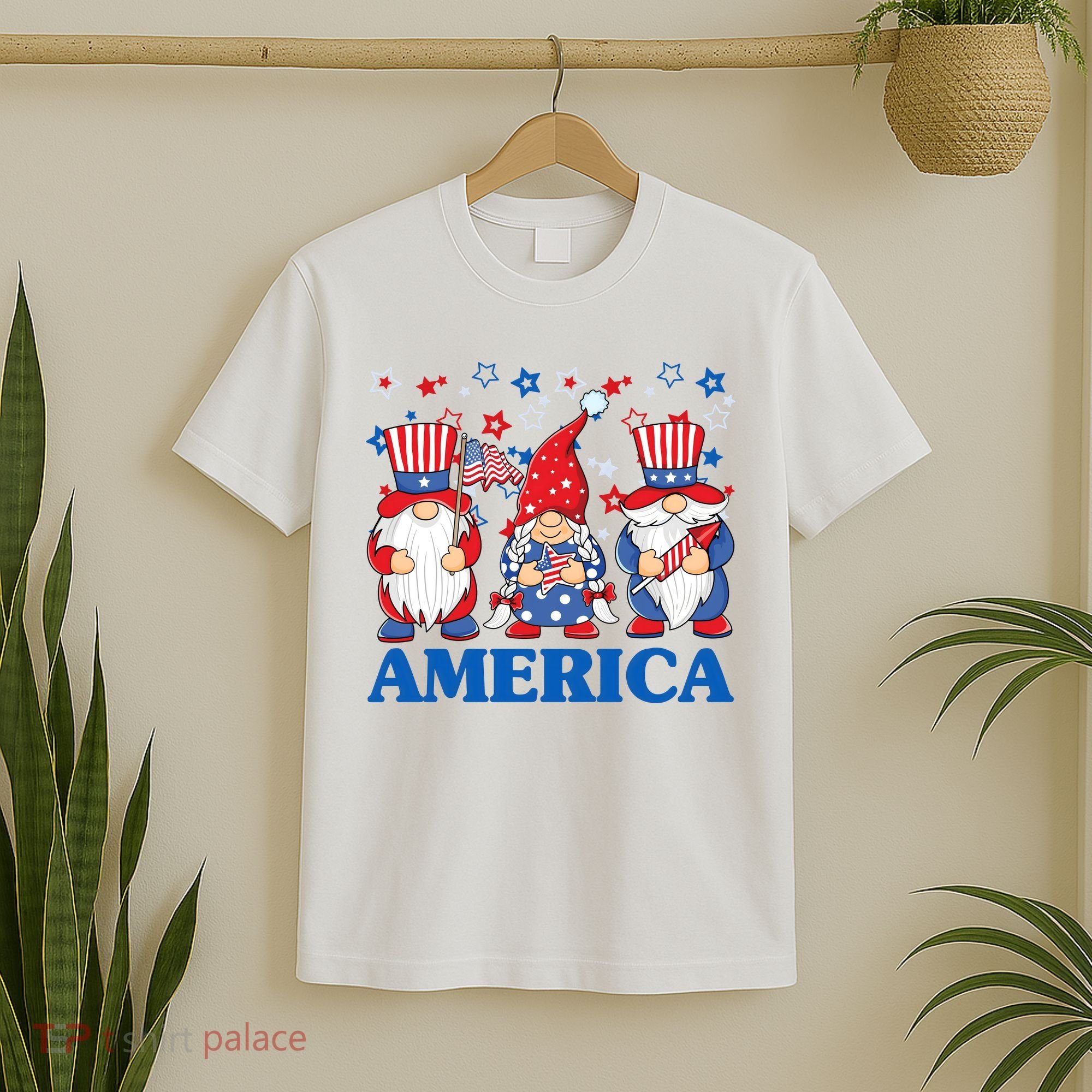 America Gnome 4th Of July Celebration T-Shirt