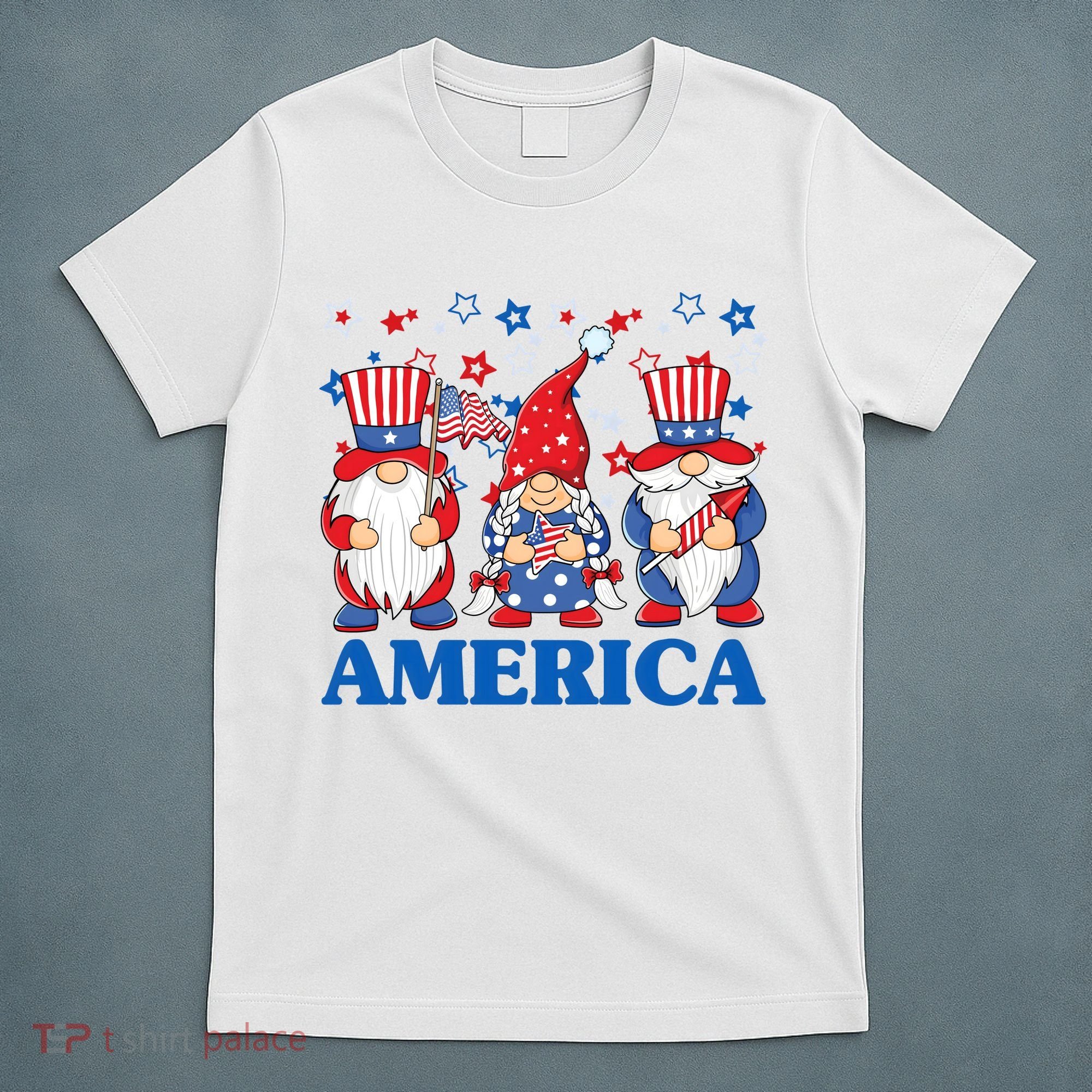 America Gnome 4th Of July Celebration T-Shirt
