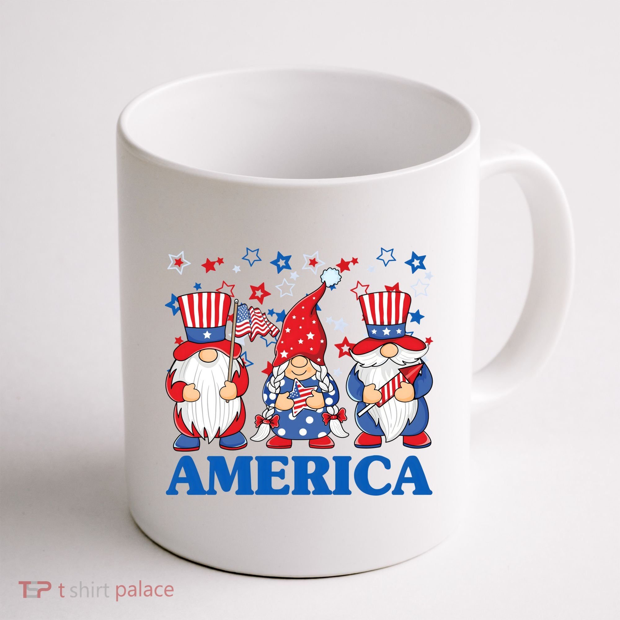 America Gnome 4th Of July Celebration Coffee Mug
