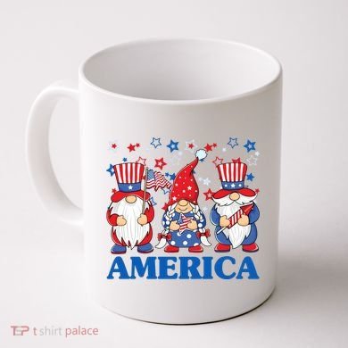 America Gnome 4th Of July Celebration Coffee Mug