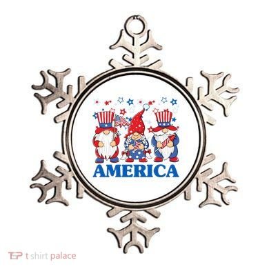 America Gnome 4th Of July Celebration Ornament