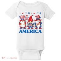 America Gnome 4th Of July Celebration Baby Bodysuit thumb 0