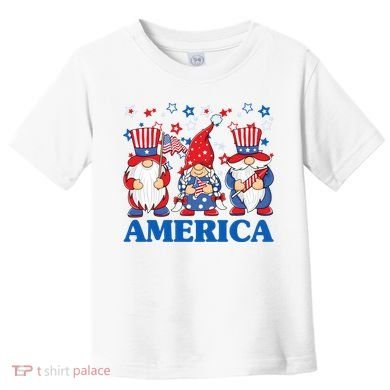America Gnome 4th Of July Celebration Toddler T-Shirt