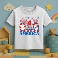 America Gnome 4th Of July Celebration Toddler T-Shirt thumb 3