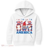 America Gnome 4th Of July Celebration Kids Hoodie thumb 0