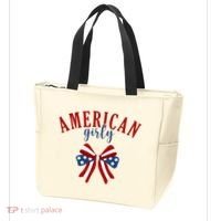 American Girly 4th Of July Usa Bow Tote Bag thumb 3
