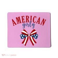 American Girly 4th Of July Usa Bow Mousepad thumb 0