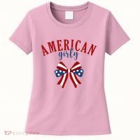 American Girly 4th Of July Usa Bow Women's T-Shirt thumb 0