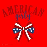 American Girly 4th Of July Usa Bow Santa Hat thumb 1