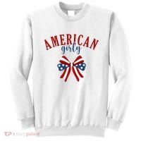 American Girly 4th Of July Usa Bow Sweatshirt thumb 0