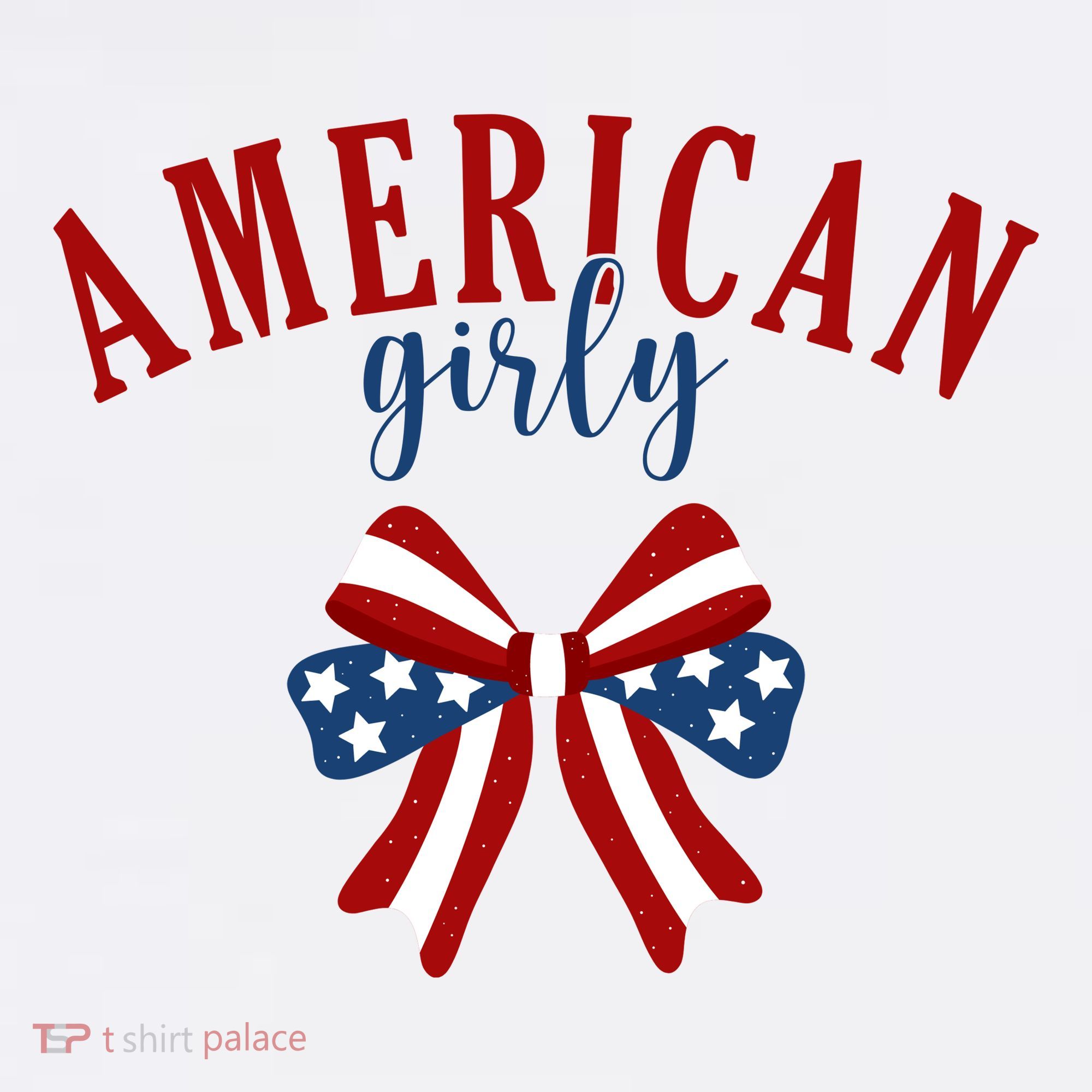 American Girly 4th Of July Usa Bow Women's Hoodie