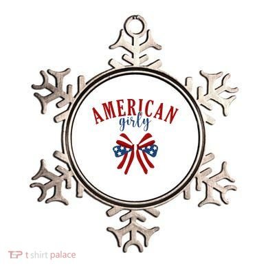 American Girly 4th Of July Usa Bow Ornament