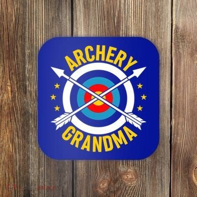 Archery Grandma Archer Bow Shooting Mothers Day Gift Coaster