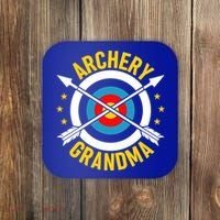 Archery Grandma Archer Bow Shooting Mothers Day Gift Coaster thumb 0