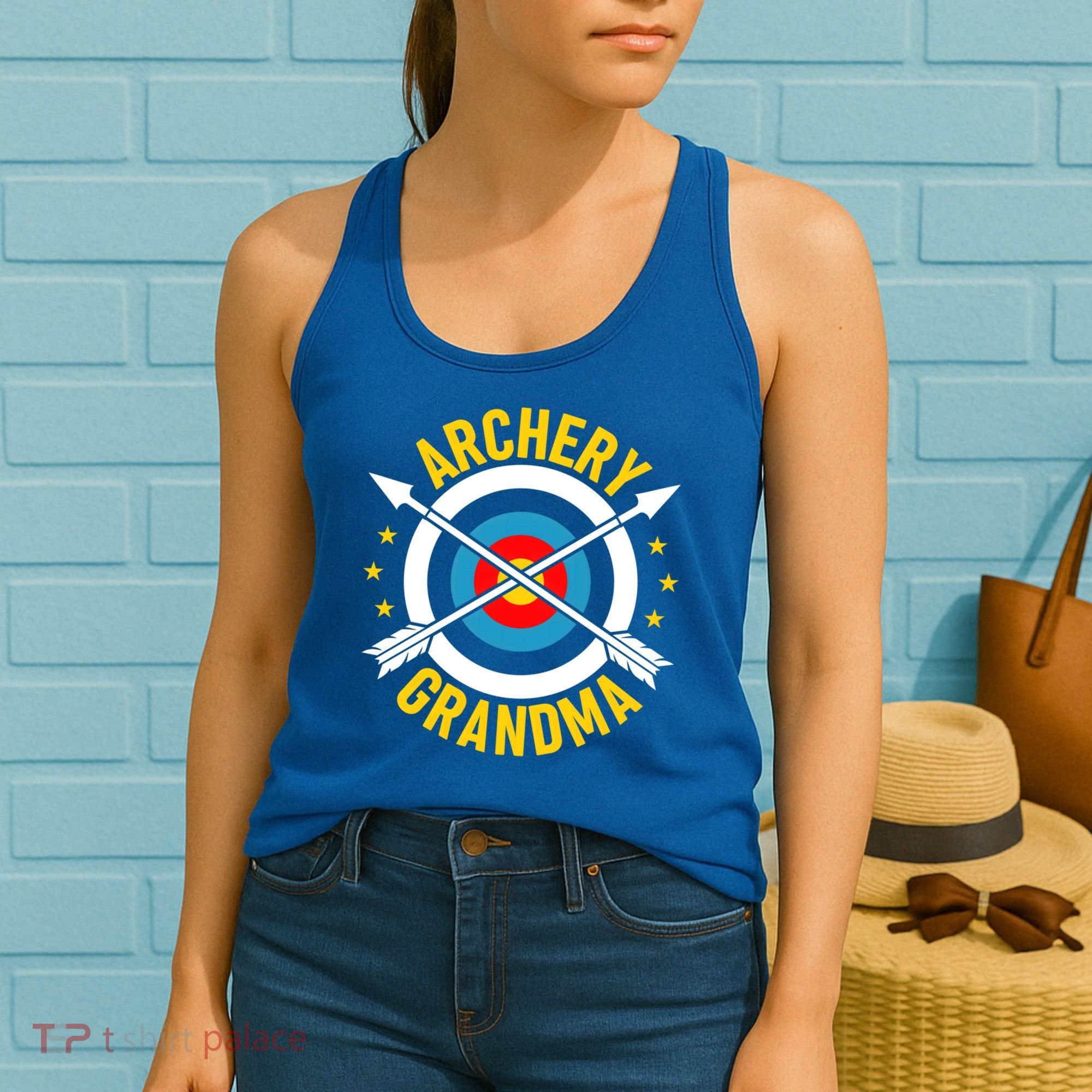 Archery Grandma Archer Bow Shooting Mothers Day Gift Women's Tank Top