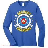 Archery Grandma Archer Bow Shooting Mothers Day Gift Women's Long Sleeve Shirt thumb 0